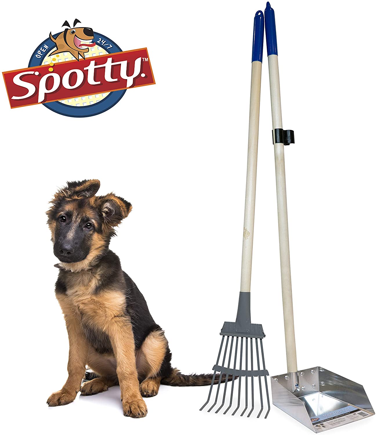 Spotty Metal Tray with Rake