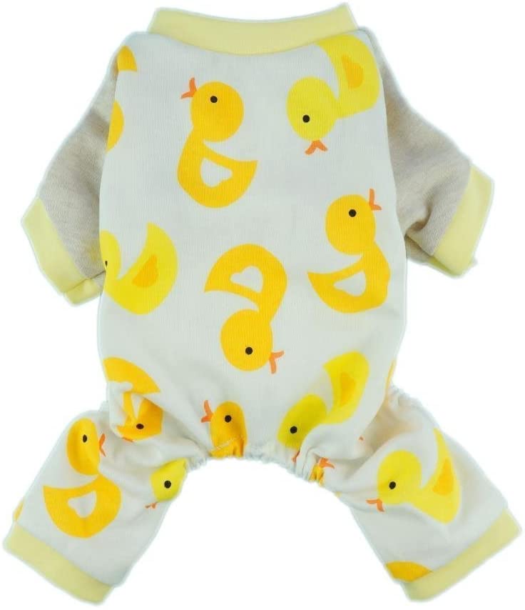 Fitwarm Cute Duck Dog Pajamas Dog Clothes