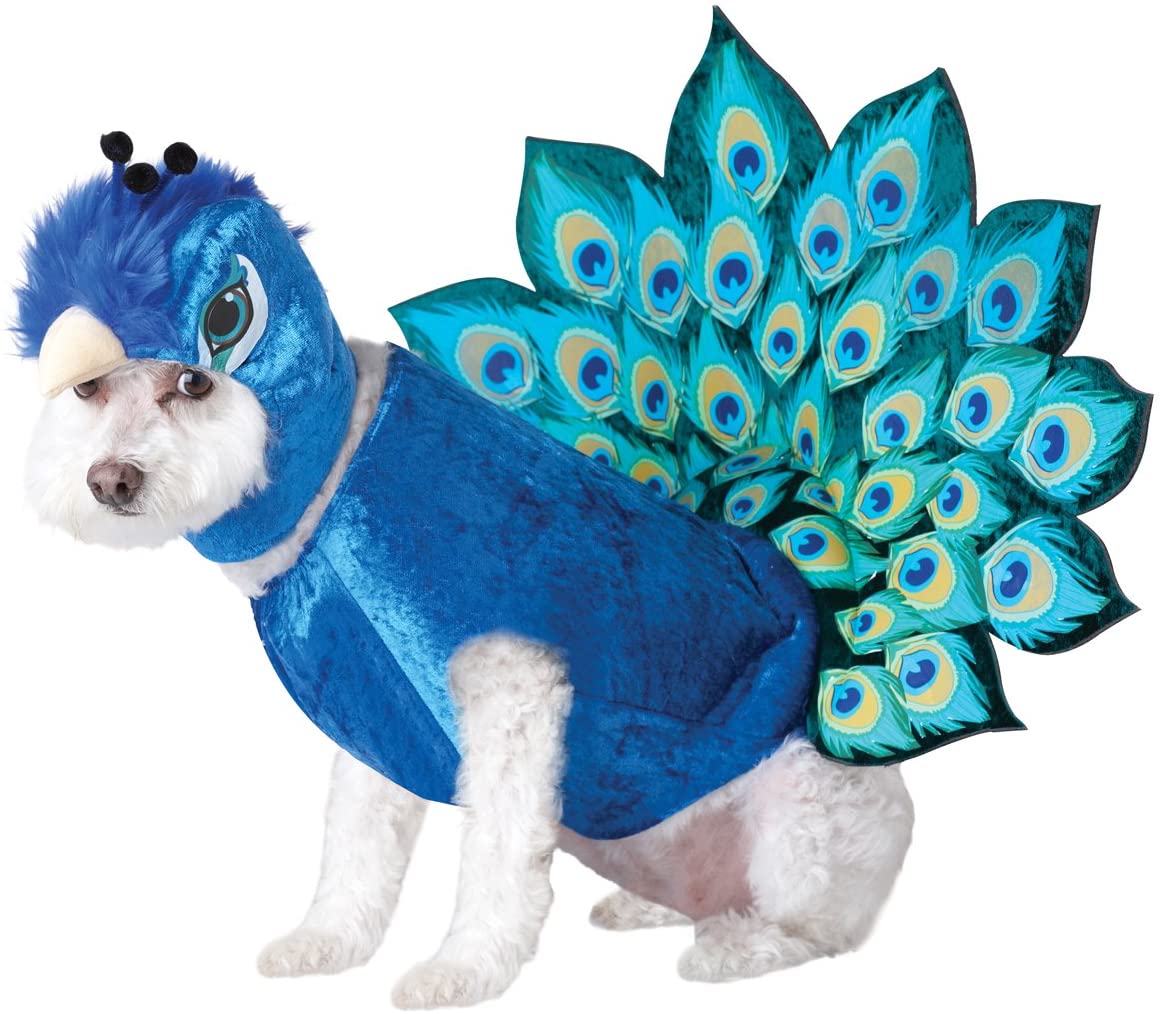 Multi-Peacock Dog Costume