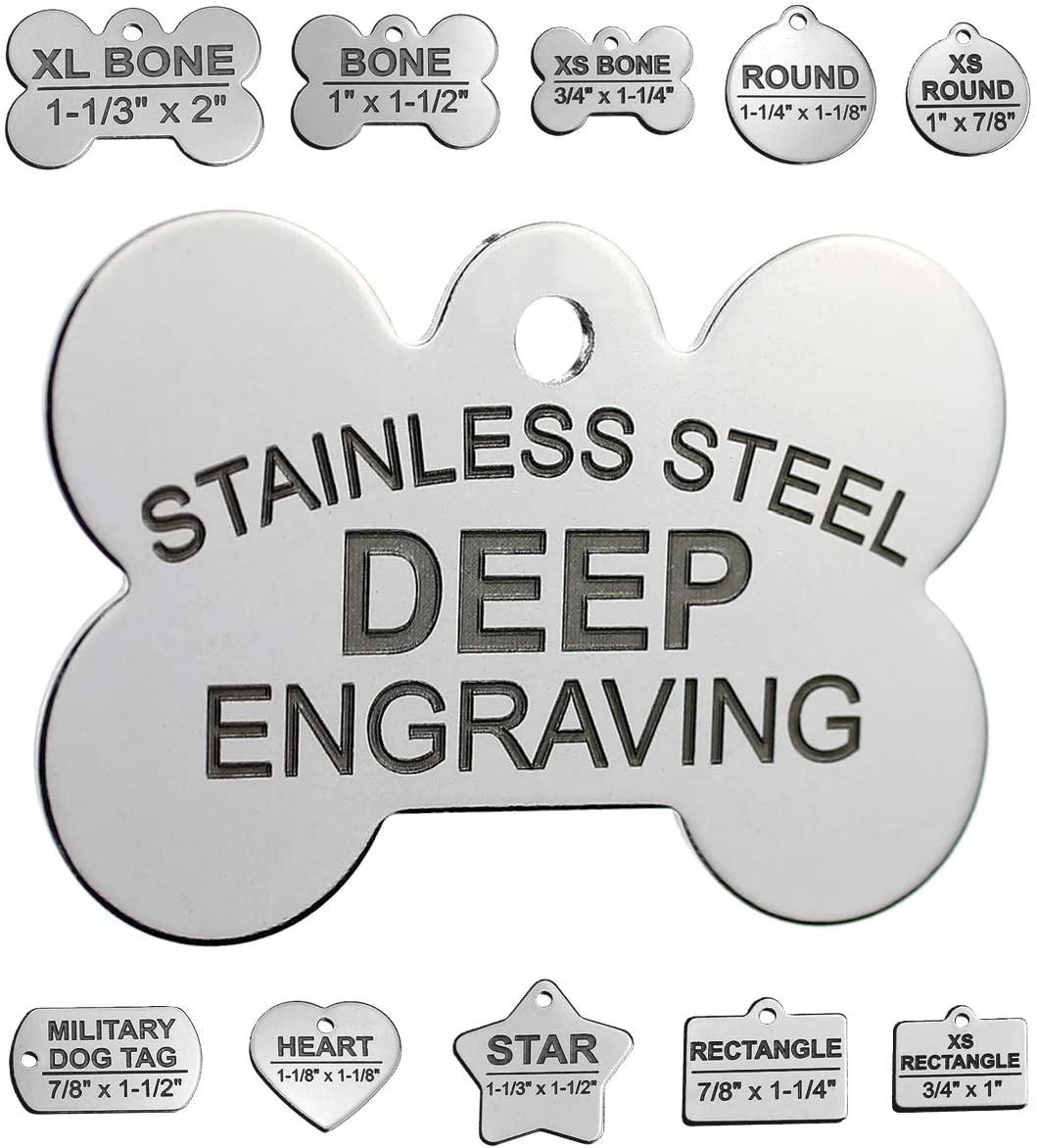 Pawsitively Pet Tags Stainless Steel Pet ID Tags