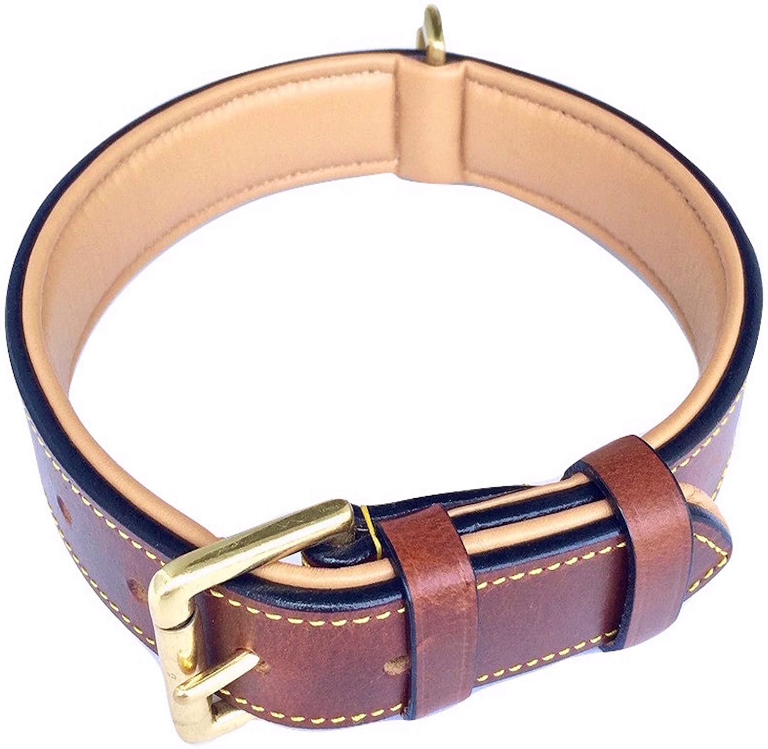 Soft Touch Collars - Luxury Real Leather Padded Dog Collar