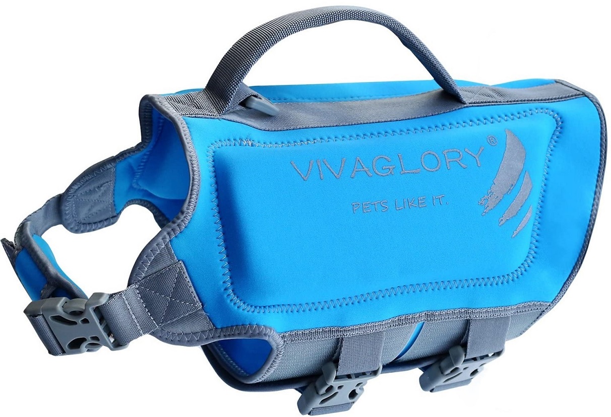 VIVAGLORY Dog Life Jackets Neoprene Dog Life Vest: