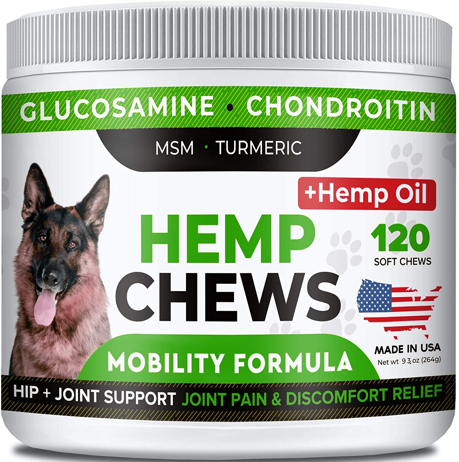 Strellalab Hemp Treats + Glucosamine for Dogs
