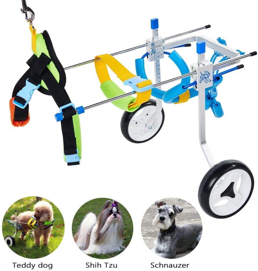 HiHydro 6 Types Cart Pet Wheelchair for Small Dog