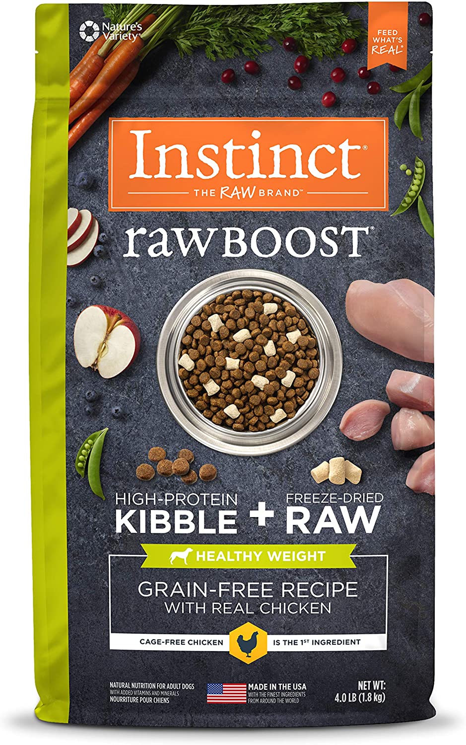 Instinct Raw Boost Healthy Weight Grain-Free Recipe Natural Dry Dog Food