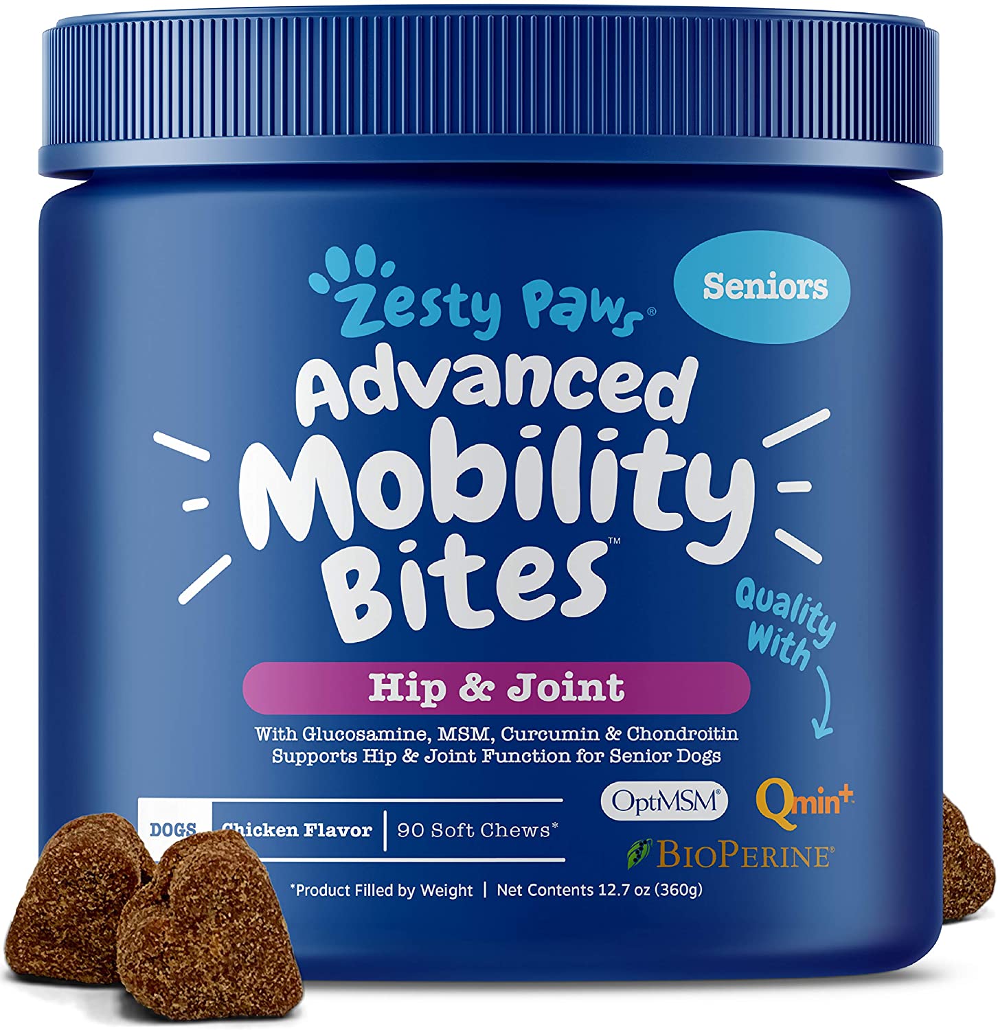 Zesty Paws Senior Advanced Glucosamine for Dogs