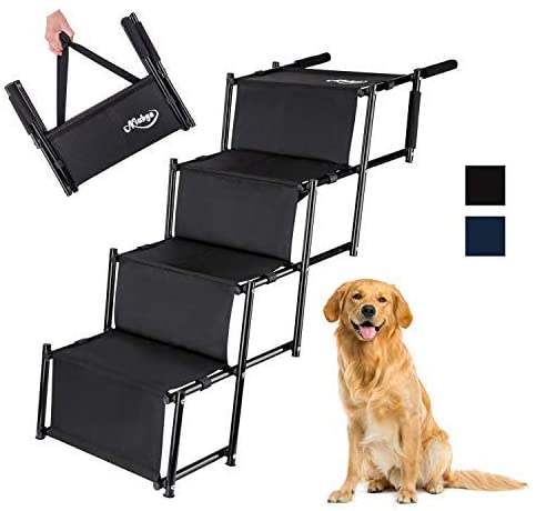 Niubya Folding Car Dog Steps Stairs