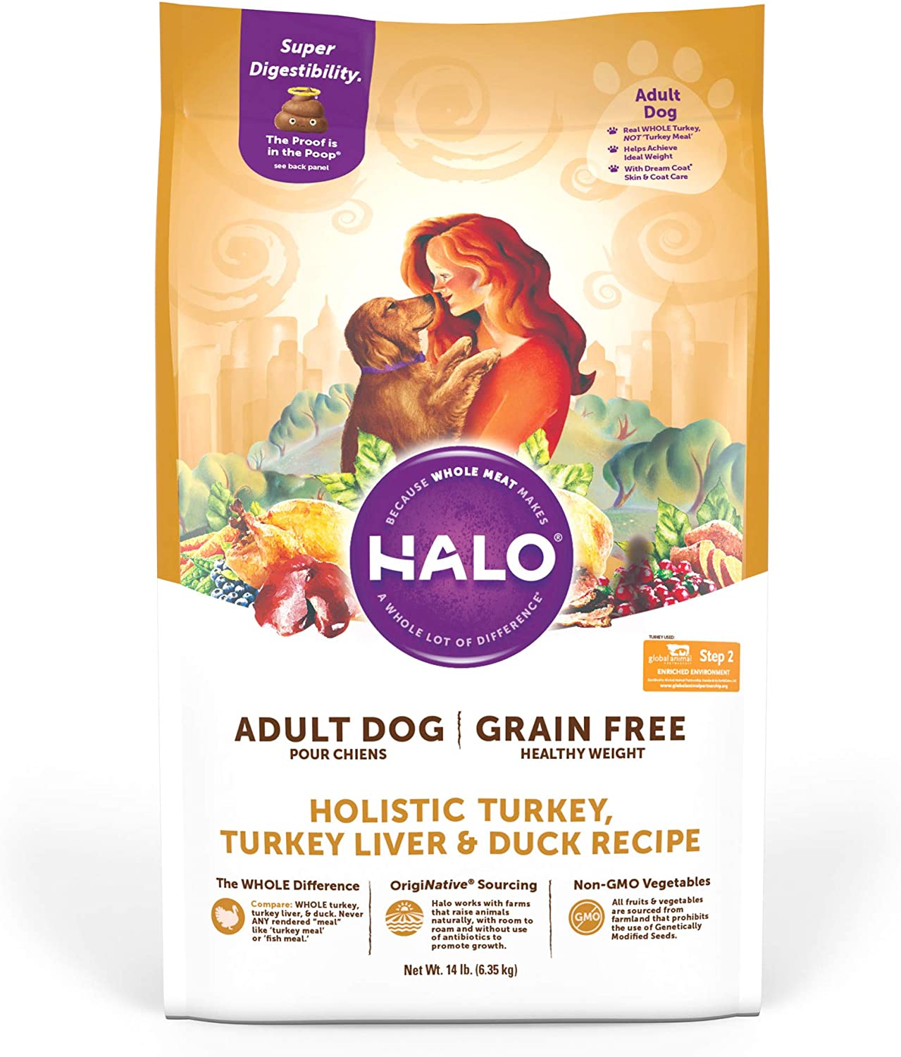 Halo Holistic Grain-Free Healthy Weight Adult Dry Dog Food