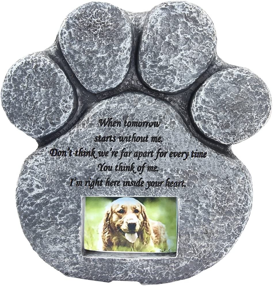 Paw Print Pet Memorial Stone